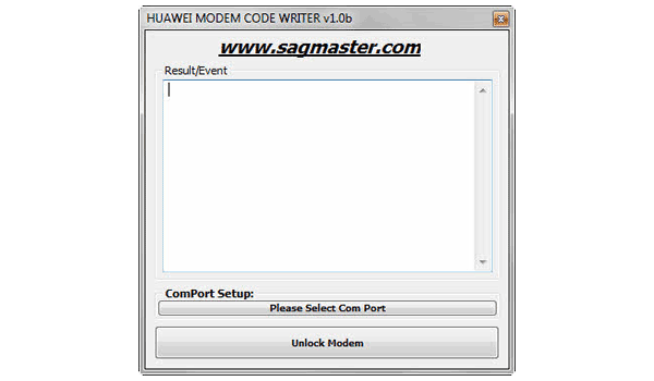 Главное окно программы «HUAWEI MODEM CODE WRITER 1.0b»