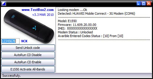 «Free Huawei Modem Tool 3.3» \ Автоматическое определение модема и вывод информации о нем