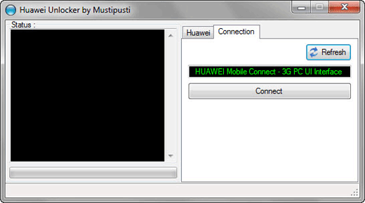 Главное окно программы «Huawei Unlocker by Mustipusti 1.0»